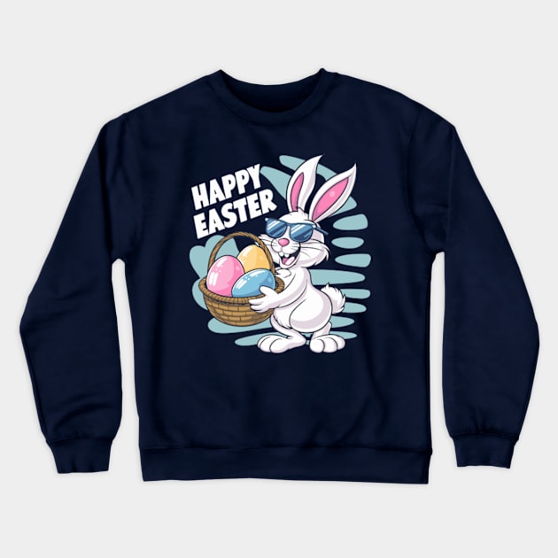 Rabbit Easter Day Eggs Boys Girls Kid gift bunny Crewneck Sweatshirt by Shopinno Shirts